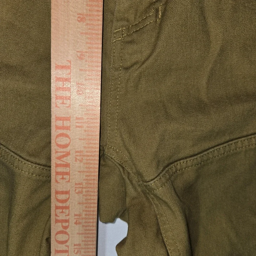 Brunt Workwear Canvas Utility Carpenter Pants Mens Khaki 42x30 (Fits 29
